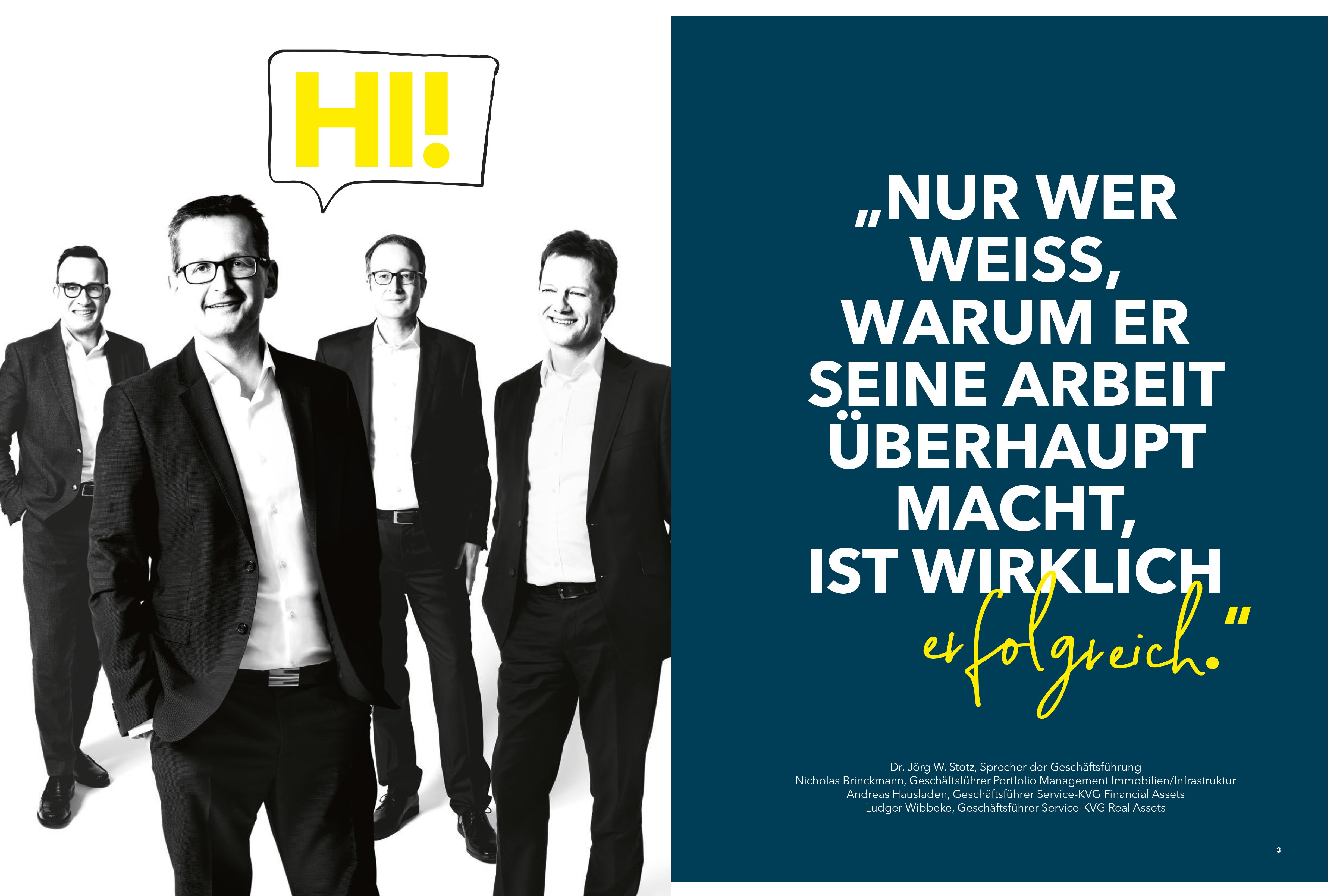 Corporate Portrait für HANSAINVEST